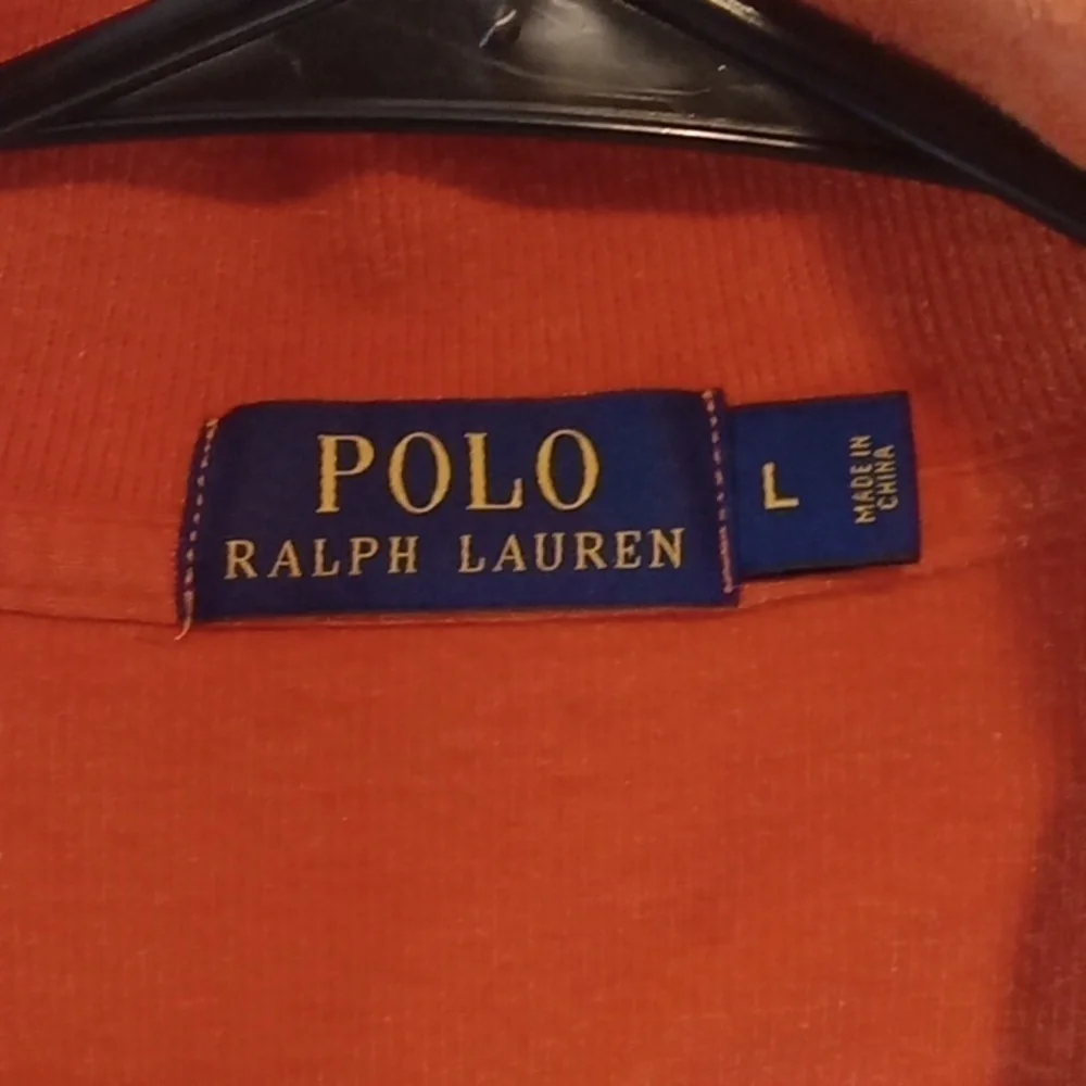 Polo Ralph Lauren Mock Neck 1/4 Zip Pullover Sweater Men's Sz Large EUC NICE!